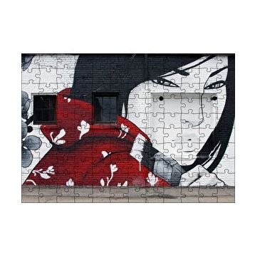 Cakapuzzle Duvar Boyama Graffitici Kız 120 Parça Ahşap Puzzle