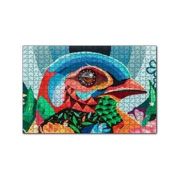 Cakapuzzle Duvar Boyama Renkli Kuş 120 Parça Ahşap Puzzle