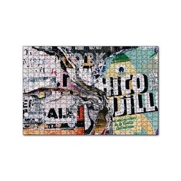 Cakapuzzle Duvar Eski Yırtık Afişler 120 Parça Ahşap Puzzle