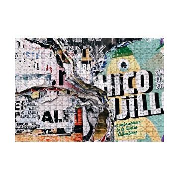 Cakapuzzle Duvar Eski Yırtık Afişler 120 Parça Ahşap Puzzle