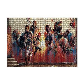 Cakapuzzle Duvardaki Karekterler 120 Parça Ahşap Puzzle