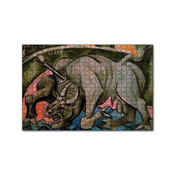 Cakapuzzle Dying Bull 1934 by Pablo Picasso 120 Parça Ahşap Puzzle
