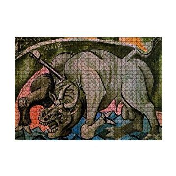 Cakapuzzle Dying Bull 1934 by Pablo Picasso 120 Parça Ahşap Puzzle