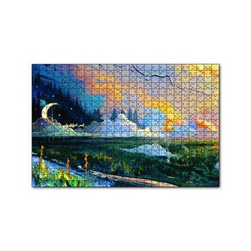 Cakapuzzle Ebruli Doğa Orman 120 Parça Ahşap Puzzle