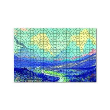 Cakapuzzle Ebruli Doğası Akarsu Ova 120 Parça Ahşap Puzzle