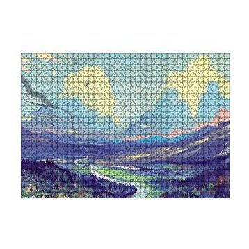 Cakapuzzle Ebruli Doğası Akarsu Ova 120 Parça Ahşap Puzzle