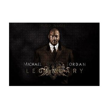 Cakapuzzle Efsanevi Michael Jordan Takım Elbiseli 120 Parça Ahşap Puzzle