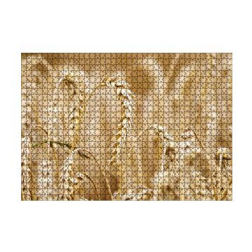 Cakapuzzle Eğilmiş Buğday Başakları Yakın Çekim 120 Parça Ahşap Puzzle