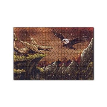Cakapuzzle Ejderha Akbabaya Karşı 120 Parça Ahşap Puzzle