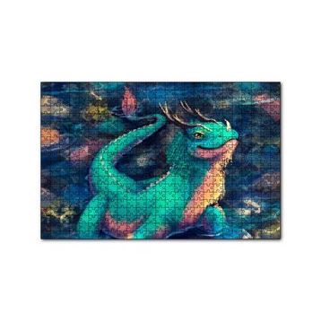 Cakapuzzle Ejderha Kertenkelesi 120 Parça Ahşap Puzzle