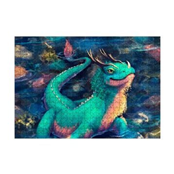 Cakapuzzle Ejderha Kertenkelesi 120 Parça Ahşap Puzzle
