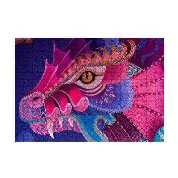 Cakapuzzle Ejderha Renk Yaması 120 Parça Ahşap Puzzle