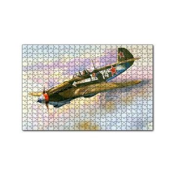 Cakapuzzle El Boyama Sanat Savaş Üçağı 120 Parça Ahşap Puzzle