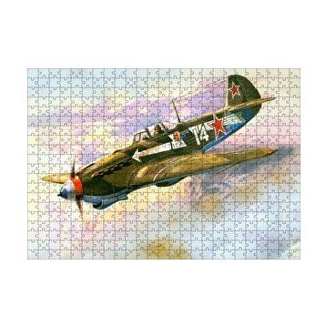 Cakapuzzle El Boyama Sanat Savaş Üçağı 120 Parça Ahşap Puzzle