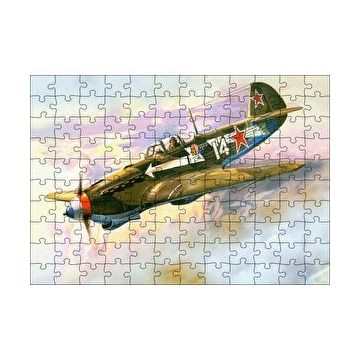 Cakapuzzle El Boyama Sanat Savaş Üçağı 120 Parça Ahşap Puzzle