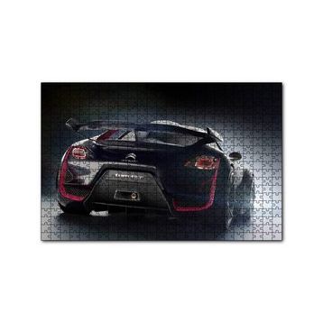 Cakapuzzle Elektrikli Siyah Citroen Survolt Arka Görünüş 120 Parça Ahşap Puzzle