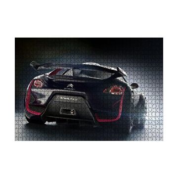 Cakapuzzle Elektrikli Siyah Citroen Survolt Arka Görünüş 120 Parça Ahşap Puzzle
