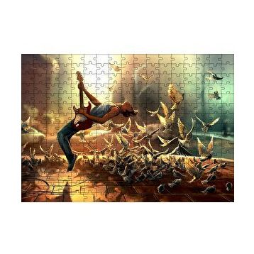 Cakapuzzle Elektrogitar Güvercinler Güneş 120 Parça Puzzle