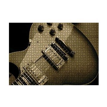 Cakapuzzle Elektrogitar Yakın Çekim Detay 120 Parça Ahşap Puzzle