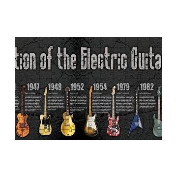 Cakapuzzle Elektrogitarın Evrimi 120 Parça Ahşap Puzzle