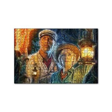 Cakapuzzle Emily Blunt Dwayne Johnson Fenerleriyle 120 Parça Ahşap Puzzle