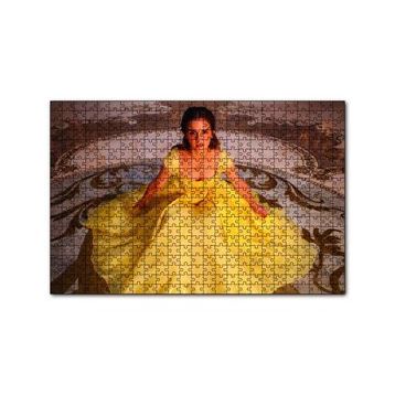 Cakapuzzle Emma Watson Sarı Elbiseli 120 Parça Ahşap Puzzle