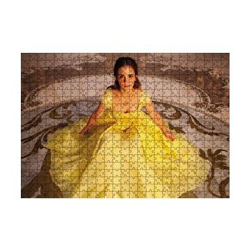 Cakapuzzle Emma Watson Sarı Elbiseli 120 Parça Ahşap Puzzle