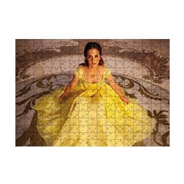 Cakapuzzle Emma Watson Sarı Elbiseli 120 Parça Ahşap Puzzle