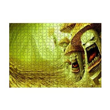 Cakapuzzle Enfekte Mantar Ve Mantar Ordusu Görseli 120 Parça Ahşap Puzzle