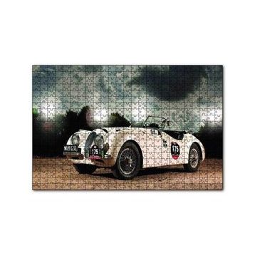 Cakapuzzle Eski Model Yarışta Otomobil 120 Parça Ahşap Puzzle
