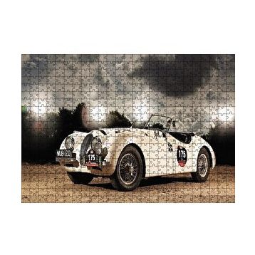 Cakapuzzle Eski Model Yarışta Otomobil 120 Parça Ahşap Puzzle