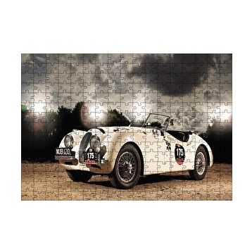 Cakapuzzle Eski Model Yarışta Otomobil 120 Parça Ahşap Puzzle
