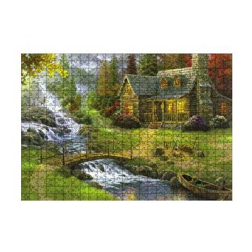 Cakapuzzle Ev Dere Ceylan Doğa 120 Parça Ahşap Puzzle