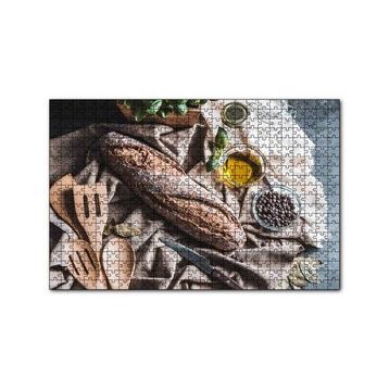 Cakapuzzle Ev Yapımı Doğal Ekmek 120 Parça Ahşap Puzzle