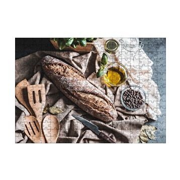 Cakapuzzle Ev Yapımı Doğal Ekmek 120 Parça Ahşap Puzzle