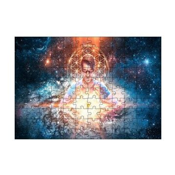 Cakapuzzle Evren Enerjisi Meditasyon Uzay Yıldızlar Görseli 120 Parça Ahşap Puzzle