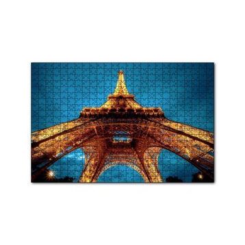 Cakapuzzle Eyfel Kulesi Gece Alttan Görünüm 120 Parça Ahşap Puzzle