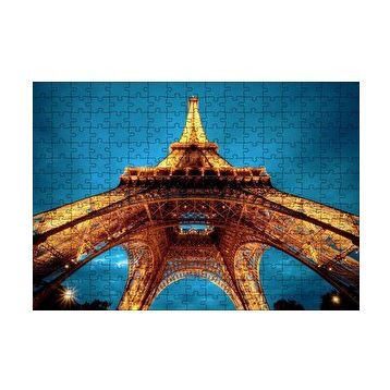 Cakapuzzle Eyfel Kulesi Gece Alttan Görünüm 120 Parça Ahşap Puzzle