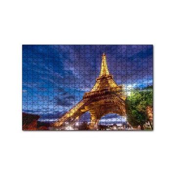 Cakapuzzle Eyfel Kulesi Gece Işıkları 120 Parça Mdf Puzzle