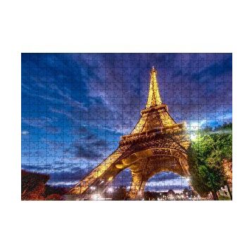 Cakapuzzle Eyfel Kulesi Gece Işıkları 120 Parça Mdf Puzzle