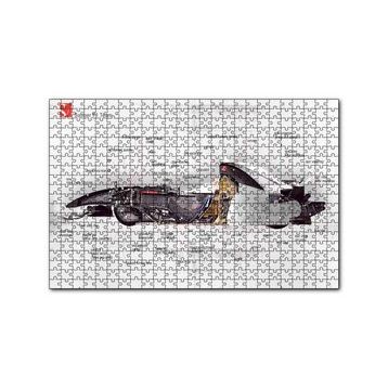 Cakapuzzle F1 Arabasının Anatomisi Görseli 120 Parça Ahşap Puzzle