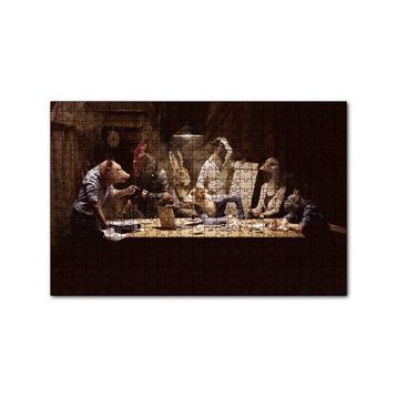 Cakapuzzle Fantastik Çiftlik Hayvan Toplantısı Görseli 120 Parça Ahşap Puzzle