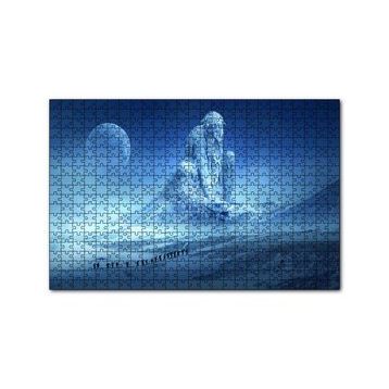 Cakapuzzle Fantastik Heykel ve Dağcılar 120 Parça Ahşap Puzzle