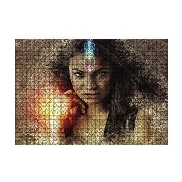 Cakapuzzle Fantastik Keman Çalan Kadın 120 Parça Ahşap Puzzle