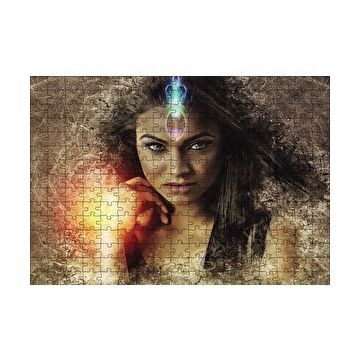 Cakapuzzle Fantastik Keman Çalan Kadın 120 Parça Ahşap Puzzle