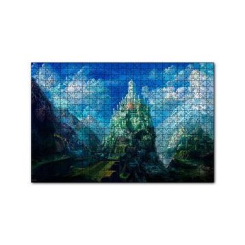 Cakapuzzle Fantastik Kule Şehir ve Bulutlar 120 Parça Ahşap Puzzle