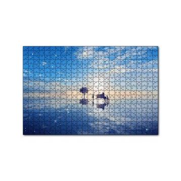 Cakapuzzle Fantastik Ortam Piyanist ve Kemancı Kız 120 Parça Ahşap Puzzle