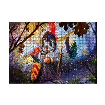 Cakapuzzle Fantastik Şövalye Tavşan 120 Parça Ahşap Puzzle