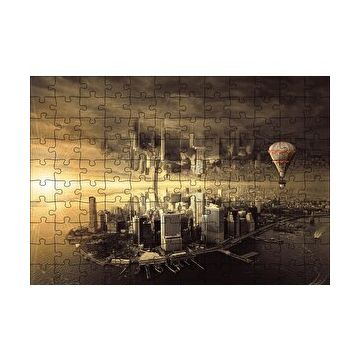 Cakapuzzle Fantaztik Şehir 120 Parça Ahşap Puzzle