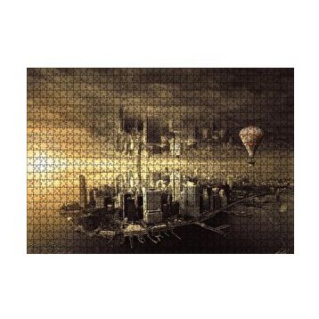 Cakapuzzle Fantaztik Şehir 120 Parça Ahşap Puzzle